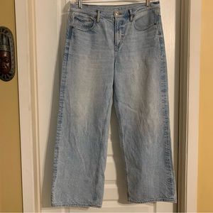 American Eagle 90’s wide leg light wash jeans